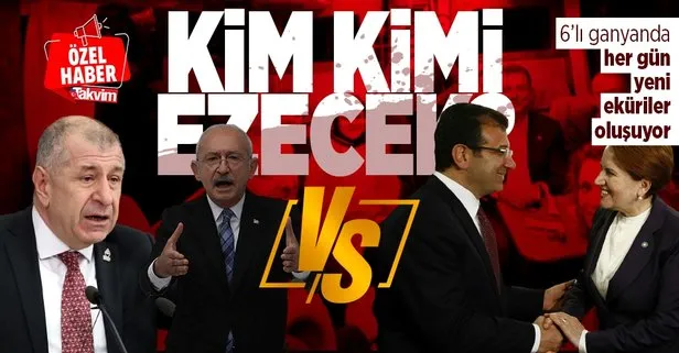 Bir tarafta Ümit Özdağ ve Kemal Kılıçdaroğlu diğer tarafta Ekrem İmamoğlu ve Meral Akşener! Kim kimi ezecek?
