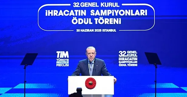 Başkan Erdoğan İhracatın Şampiyonları Ödül Töreni'nde açıkladı: Dünyada İHA lideri Türkiye