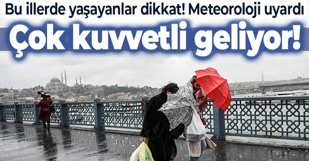 HAVA DURUMU | Meteorolojiden kuvvetli yağış ve fırtına uyarısı! Bu illerde yaşayanlar dikkat | 29 Aralık 2020
