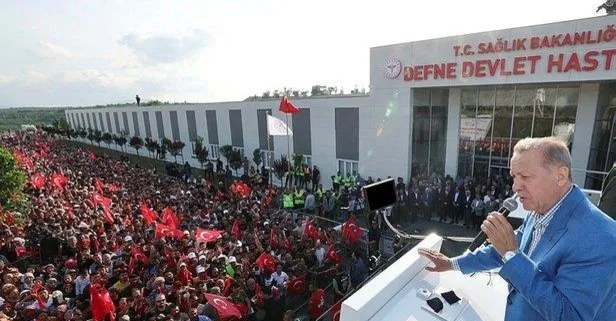 Kemal Bey bakın "Boş araziye temel atıldı" diye alay ettiğiniz Defne Hastanesi açıldı!