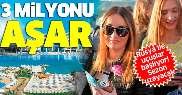 Turizmde sezon uzayacak: Rus turist beş ayda 3 milyonu aşar