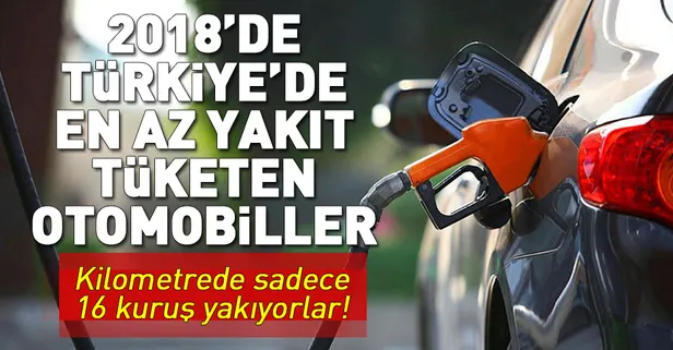 İşte 2018'de Türkiye'de en az yakıt tüketen otomobiller