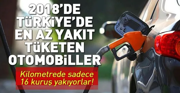 İşte 2018’de Türkiye’de en az yakıt tüketen otomobiller