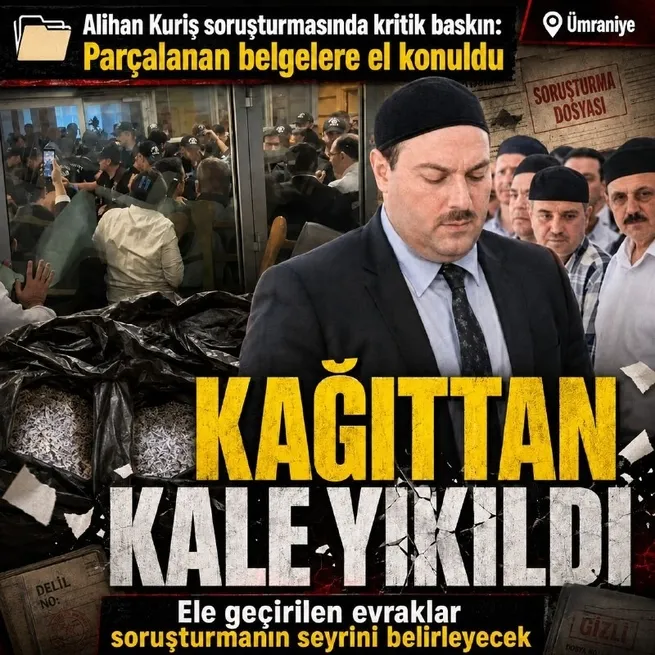 Alihan Kuriş soruşturmasında kritik baskın! Parçalanan evraklar bulundu