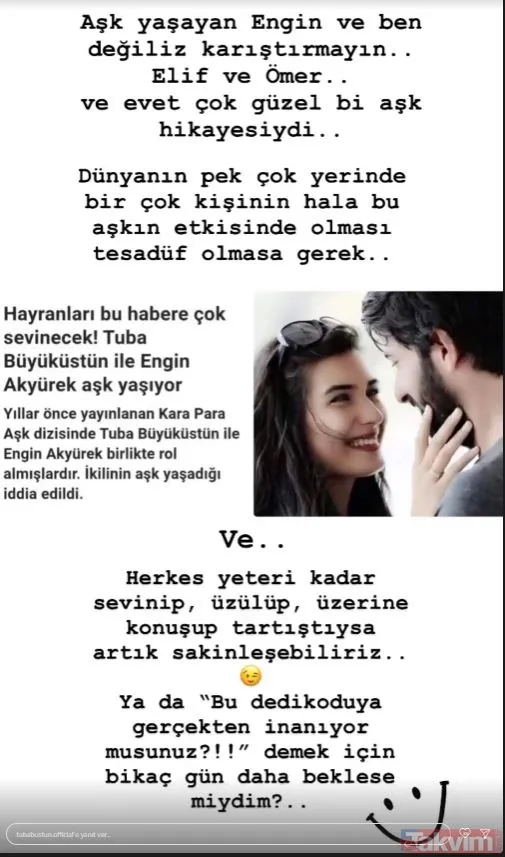Engin Akyürek ile aşk yaşadığı konuşulan Tuba Büyüküstün'den ilk açıklama geldi! “Evet çok güzel bir aşk hikayesiydi" Net konuştu... - 8
