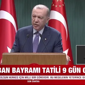 Başkan Erdoğan: Kurban Bayramı tatili 9 gün