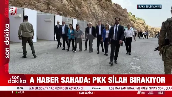 DEM heyeti silahların bırakılacağı bölgede