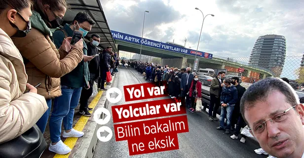 İstanbul'da İETT için sıradan bir gün! Metrobüs arızalandı vatandaşlar yollarda bekledi