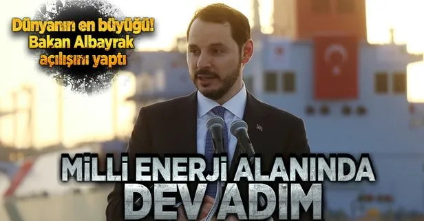 Dünyanın en büyük FSRU gemisini Bakan Albayrak açtı