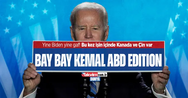 Bu kaçıncı! ABD Başkanı Joe Biden'dan Kanada'da 'Çin' gafı...
