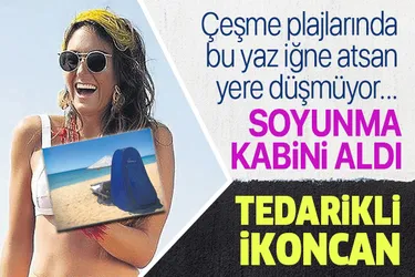 Eda Taşpınar soyunma kabini aldı