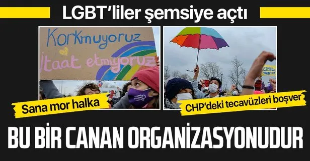 Kadıköy’de CHP’nin organize ettiği İstanbul Sözleşmesi eylemi düzenlendi! LGBT’liler bayrak ve şemsiye açtı
