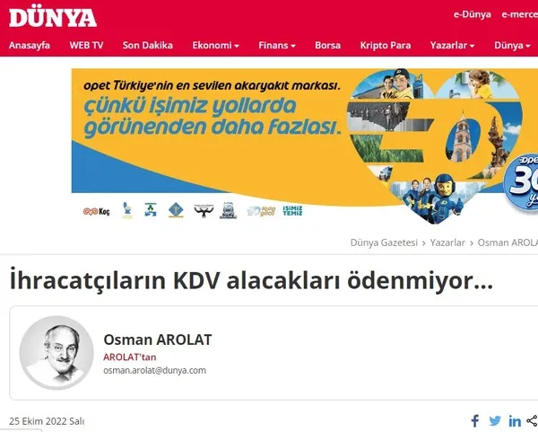 "İhracatçıların KDV alacakları ödenmiyor" iddiasına Hazine ve Maliye Bakanlığı'ndan yalanlama-1
