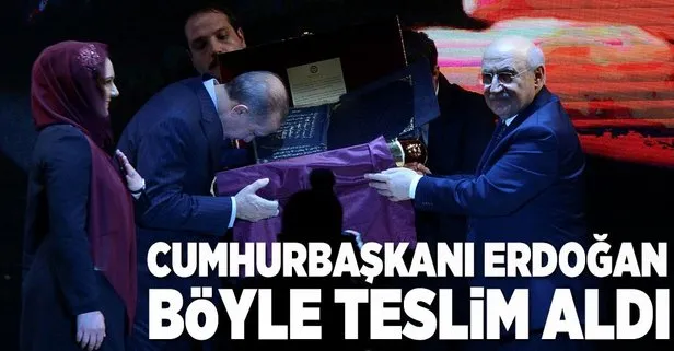 Cumhurbaşkanı Erdoğana hediye edildi!