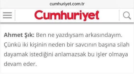 Ahmet Şık'ın mahkeme şovuna suç duyurusu-1