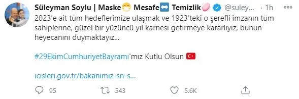 Hazine ve Maliye Bakanı Berat Albayrak'tan 29 Ekim Cumhuriyet Bayramı mesajı-3