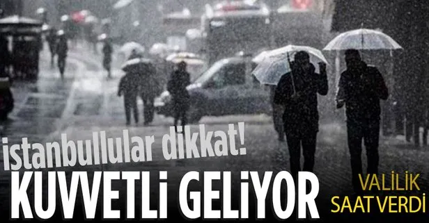 İstanbul Valiliği'nden hava durumu uyarısı!