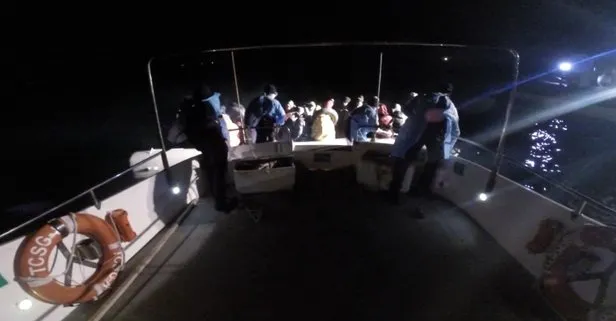 Yunanistan’ın Türk kara sularına iterek ölüme terkettiği 37 sığınmacı kurtarıldı