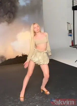 Kuruluş Osman'ın Burçin Hatun'u Aslıhan Karalar saten mini elbisesiyle yaktı geçti! 21 yaşındaki Aslıhan... - 6