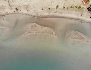 Sahile gelen şaşkına döndü