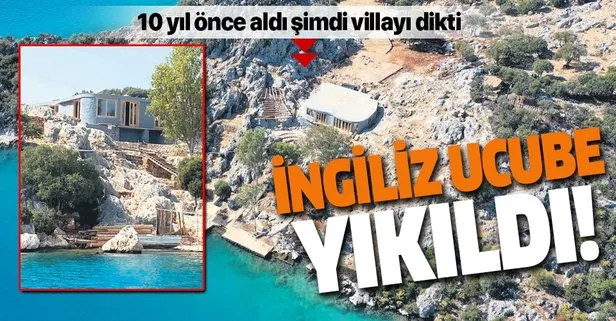 İngiliz yıkıldı! Cloudya Jamey Hankes Üçağız Yarımadası’nda ucube villa inşaatı yaptı