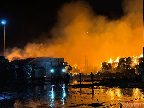 Aydın'da kağıt fabrikasındaki yangın yeniden kontrolden çıktı: Havadan ve karadan müdahale sürüyor - 19