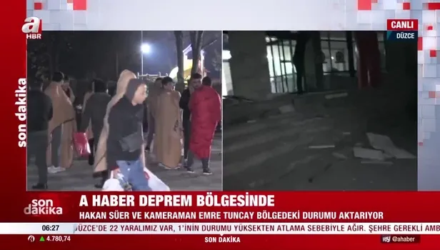 5.9'luk deprem Düzce'de yıkımın görüntüleri