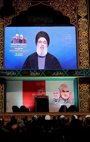 Hizbullah lideri Nasrallah'tan ABD'ye tehdit: Yakında tabutları yığmaya başlayacağız