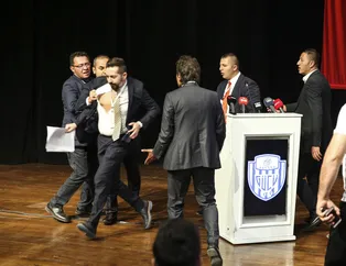 Ankaragücü'nün Genel Kurulunda tekme tokat kavga