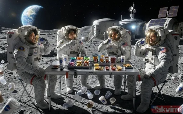 4 astronota 43 fincan taze kahve! NASA menüyü açıkladı - 3