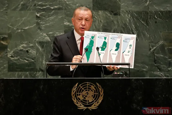 Başkan Recep Tayyip Erdoğan'dan 74.BM Genel Kurulu'nda önemli açıklamalar! İşte kare kare o tarihi anlar... - 6