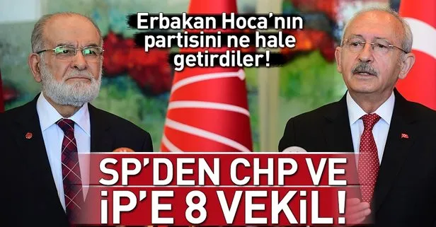 Saadet Partisi'nden CHP ve İYİ Parti'ye 8 vekil