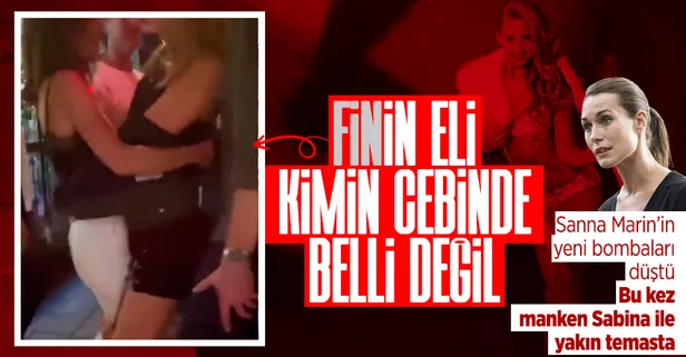 Finlandiya Başbakanı Sanna Marin'in yeni videosu sızdı! Manken Sabina Sarkka ile yakın temas