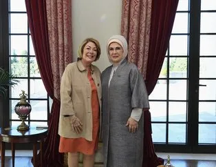 Emine Erdoğan, Nami Osmanoğlu ile görüştü