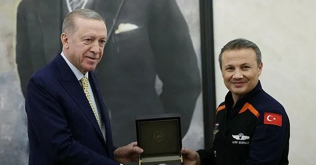 Başkan Erdoğan, Türkiye’nin ilk astronotu Gezeravcı’yı kabul etti