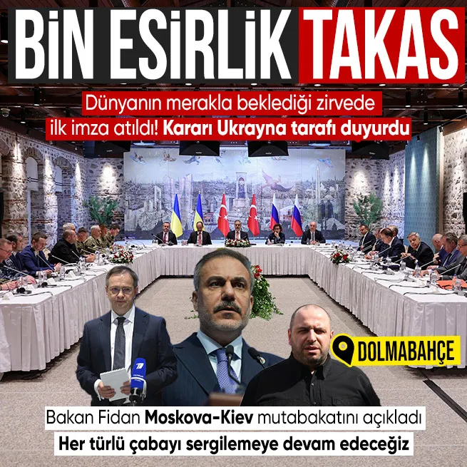 Dünyanın gözünü İstanbula çevirdi Türkiye-Ukrayna-Rusya zirvesinden esir takası çıktı! Barış için her türlü çabayı göstereceğiz