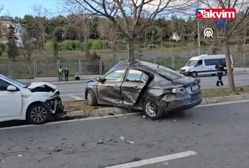 Küçükçekmece'de kaza: 1 yaralı