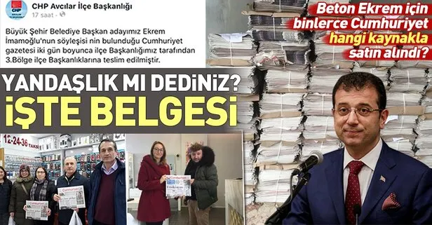 CHP’nin İstanbul adayı Ekrem İmamoğlu binlerce Cumhuriyet gazetesi alarak ücretsiz dağıttı