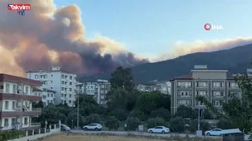 Orman yangınına havadan ve karadan müdahale sürüyor