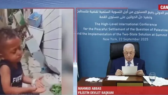 Filistin Devlet Başkanı'ndan video mesaj