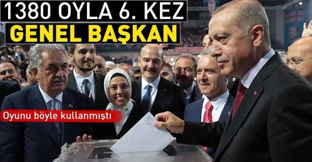 1380 oyla 6. kez genel başkan