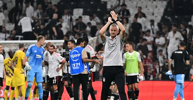 Beşiktaş tribünlerinden Ole Gunnar Solskajer'e tepki!