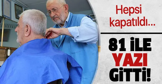 Berber, kuaför ve güzellik merkezleri kapatıldı