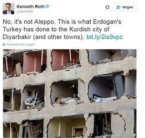 HRW İcra Direktörü Roth'tan skandal tweet!-1