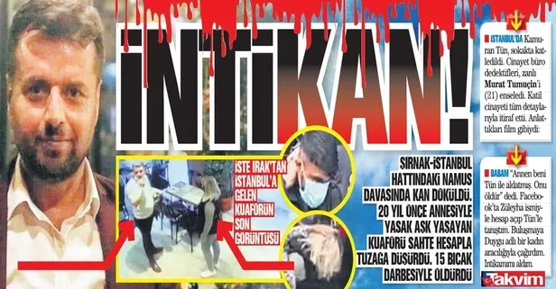 Irak-Şırnak-İstanbul hattında 20 yıllık namus davası, cinayetle bitti