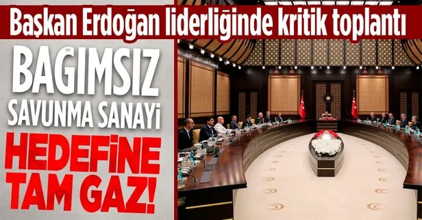 Savunma Sanayii İcra Komitesi Külliye’de Başkan Recep Tayyip Erdoğan liderliğinde toplandı