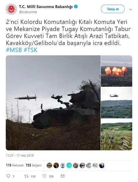 Son dakika: MSB paylaştı! Hedefler tam isabet vuruldu-1