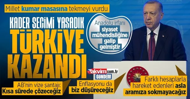 Başkan Erdoğan’dan TOBB 79. Genel Kurulu’nda önemli açıklamalar... Anadolu irfanı siyaset mühendisliğine galip geldi