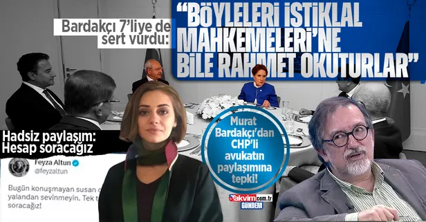 Tarihçi Murat Bardakçı'dan CHP zihniyetinin artan intikam ve tehditlerine tepki: Böyleleri İstiklâl Mahkemeleri’ne bile rahmet okuturlar!