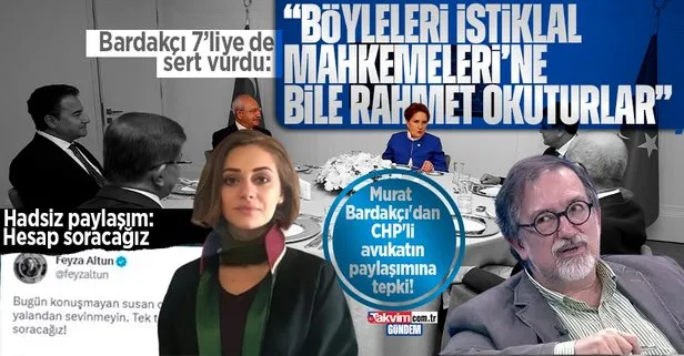 Tarihçi Murat Bardakçı’dan CHP zihniyetinin artan intikam ve tehditlerine tepki: Böyleleri İstiklâl Mahkemeleri’ne bile rahmet okuturlar!